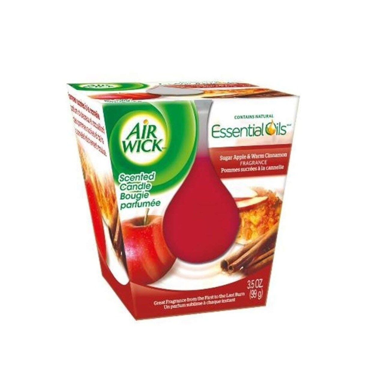Air Wick AIRWICK CANDLE: Frosted Candle Sugar Apple and Warm Cinnamon (Pack of 3)